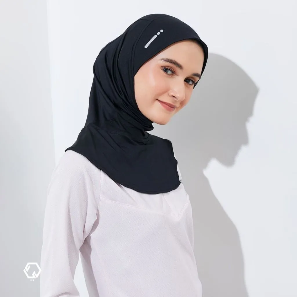 NEW REYD Ten Black - Hijab Olahraga - Hijab for Runners