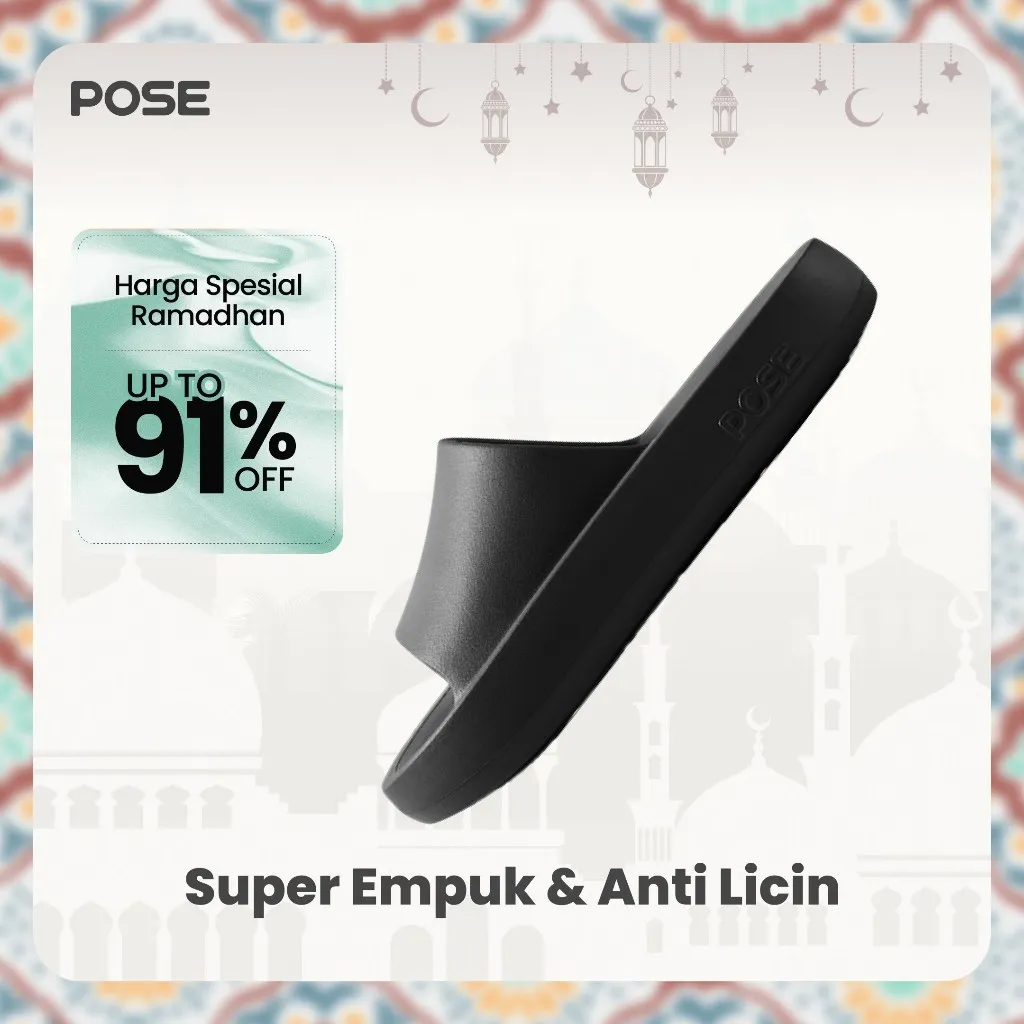 [Livestream][New Arrival]POSE 2024 sandal pantai baru sandal anti selip sepatu indoor dan outdoor PS4621