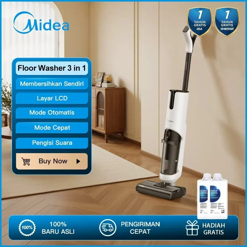 Midea  MWD-X8 Wet Dry Cordless Stick Vacuum Cleaner and Floor Washer