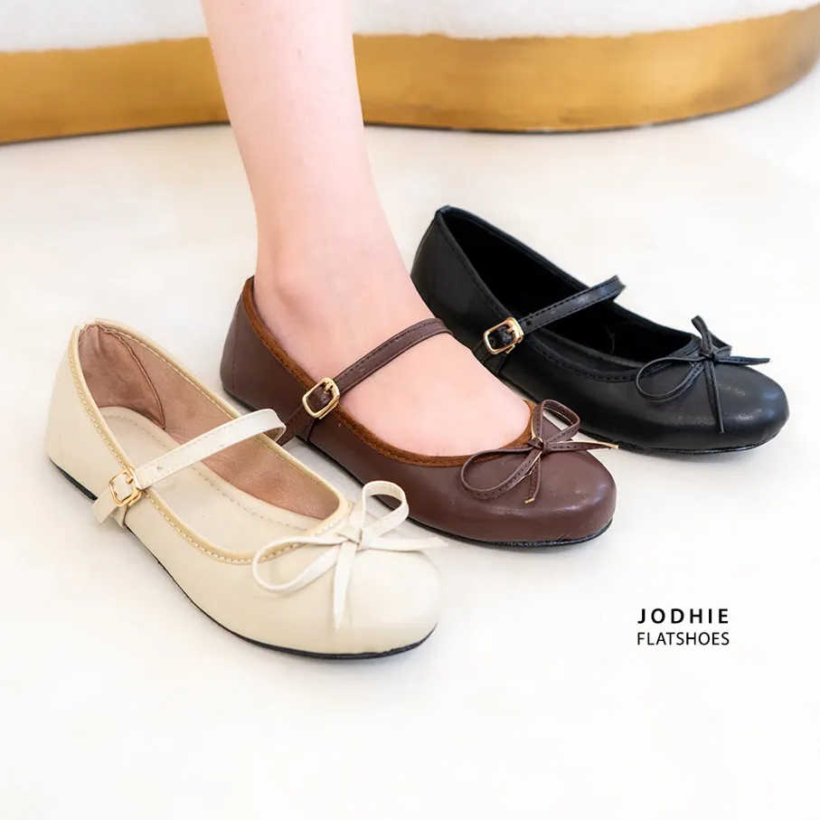 Bellashoesjkt Jodhie Flatshoes Sepatu Flat Kerja Daily Wanita