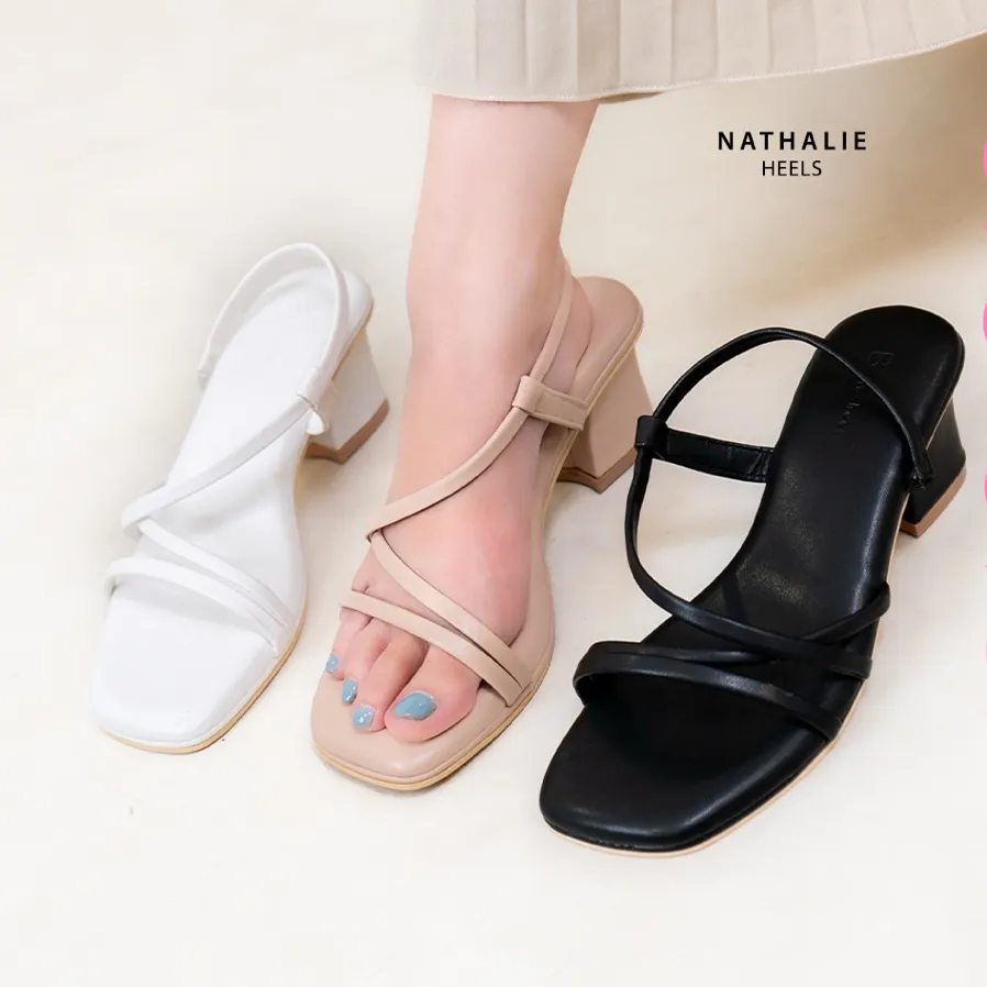 Bellashoesjkt Nathalie Heels 5cm Sandal Hak Tinggi Model Elegan Daily