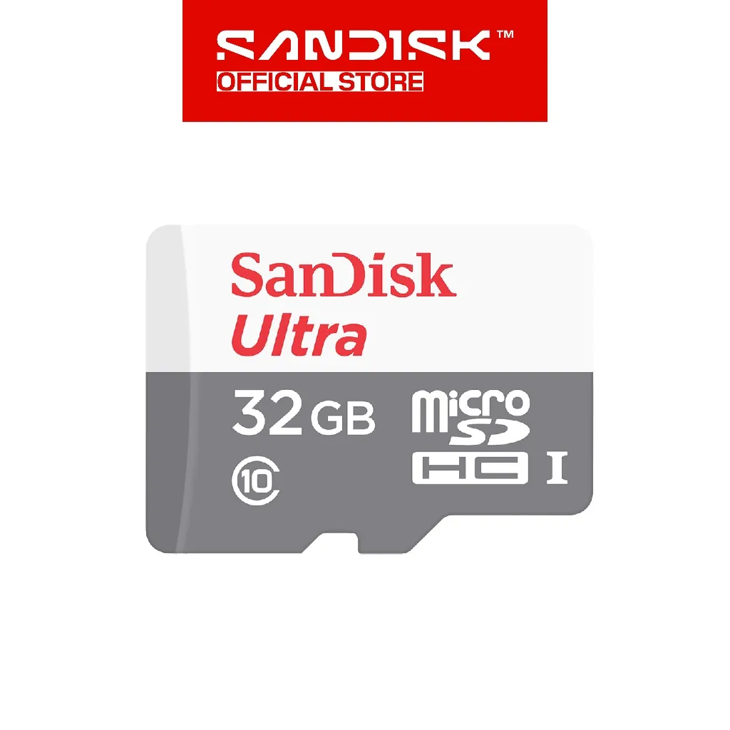 SANDISK microSDHC Ultra 32GB UHS-I Class 10 (Up to 100MB/s)