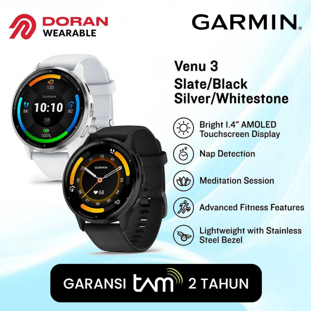 Garmin Venu 3 Garansi Resmi TAM 2 Tahun