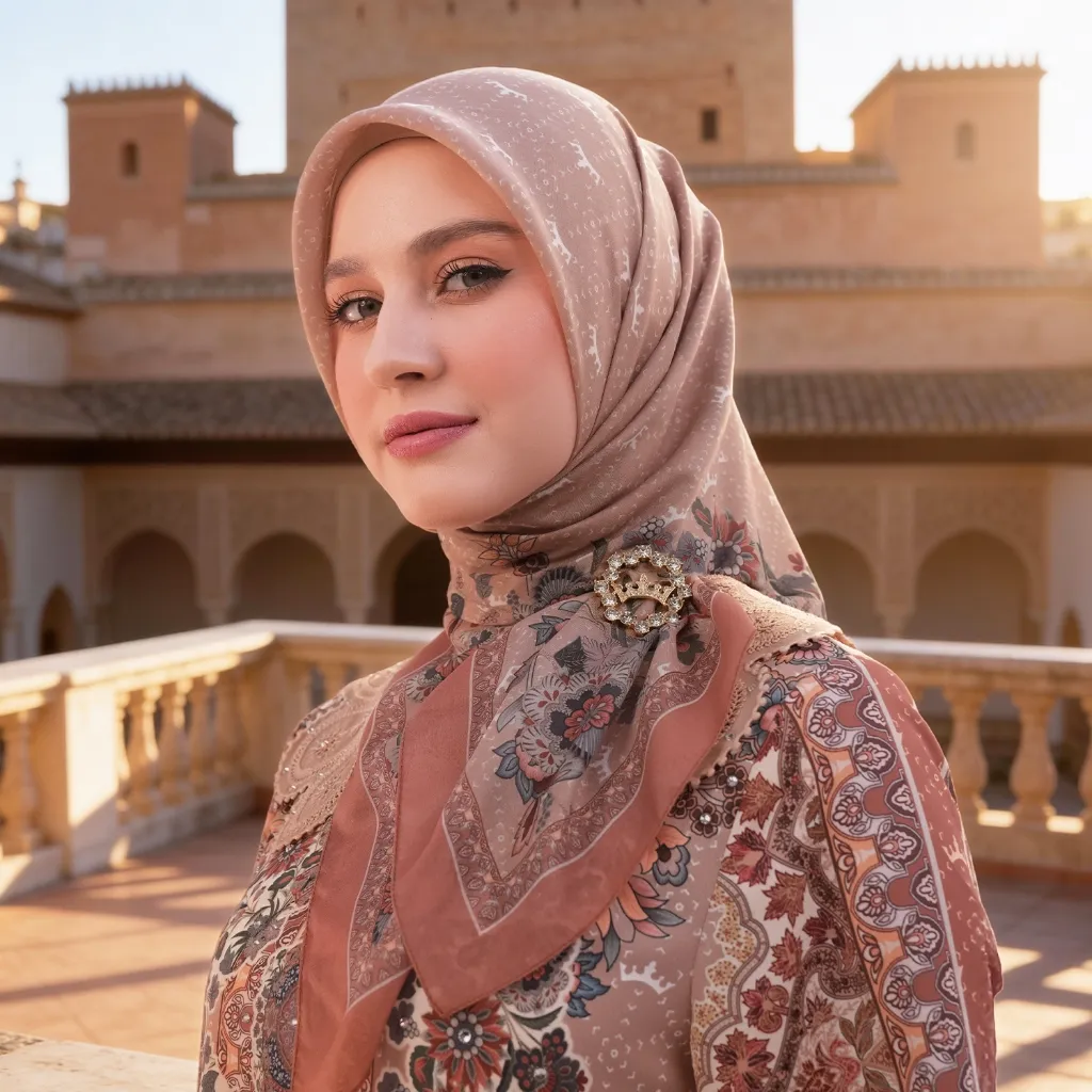 MANDJHA Tasha Scarf Raya By IVAN GUNAWAN - Jilbab Hijab Segi Empat Motif ORIGINAL MANDJHA