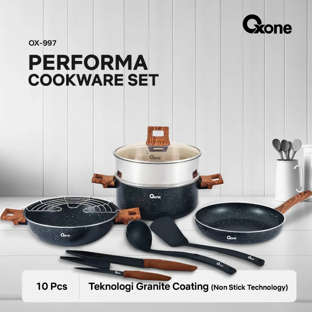OXONE OX997 PERFORMA COOKWARE SET 10 PCS