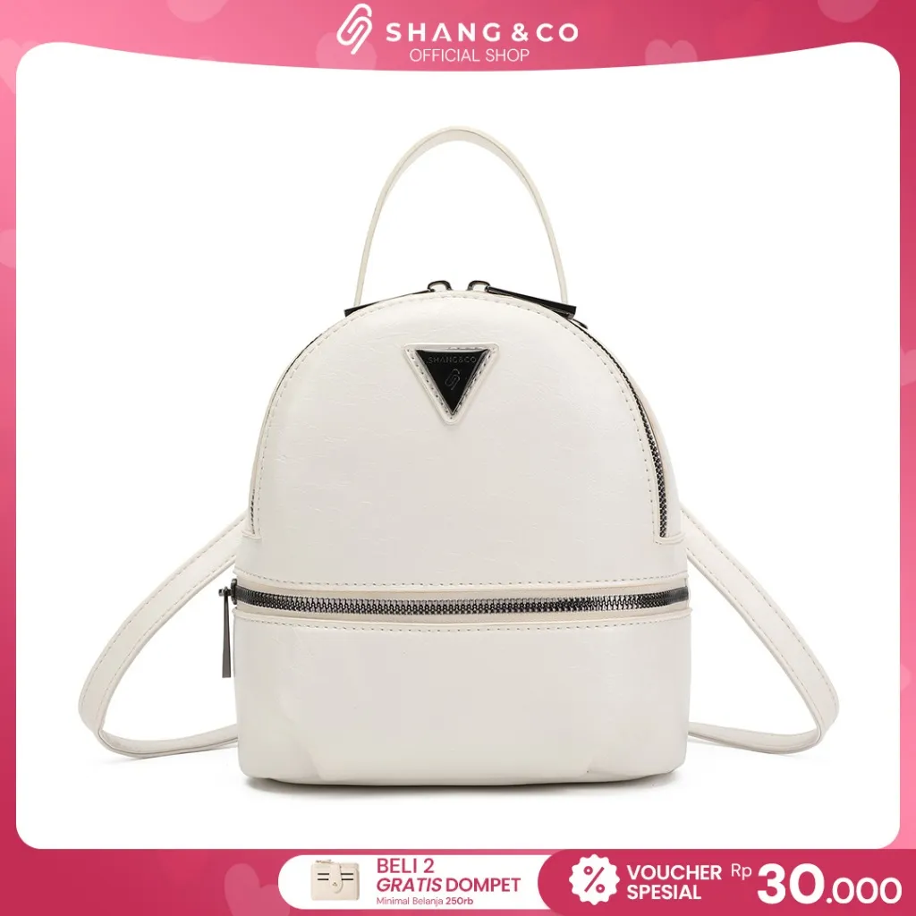 [TERBARU] SHANGNCO Tas Ransel Wanita Kekinian Tas Gendong Backpack - Marlan Bag