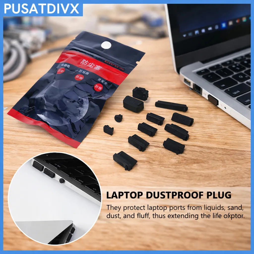 VIP SANJI KARET PENUTUP PORT LAPTOP UNIVERSAL DUST PLUG LAPTOP ANTI DEBU