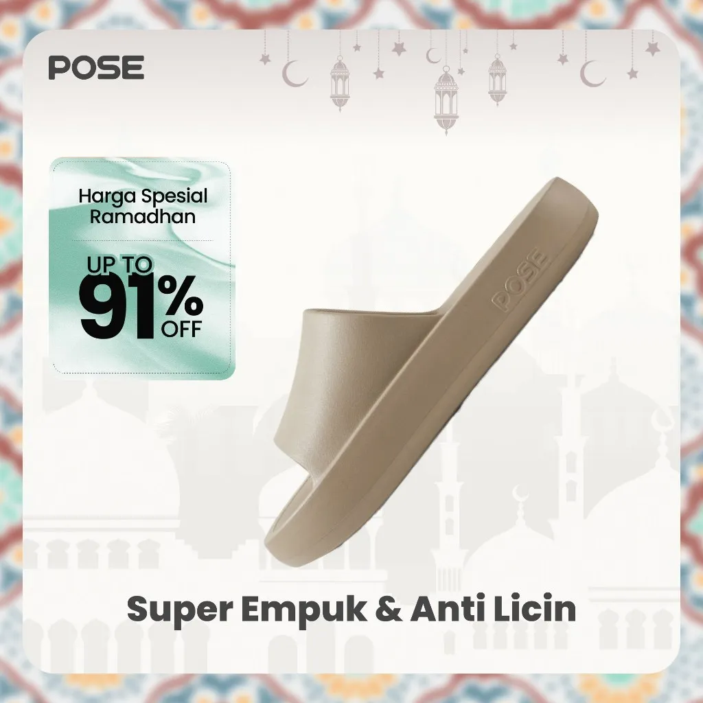 [Livestream][New Arrival]POSE sandal pantai baru sandal anti selip sepatu indoor dan outdoor PS4621