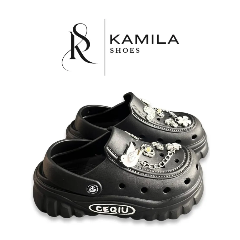 Sendal Baim Wanita Dewasa Jibbitz Rantai - CEQIU