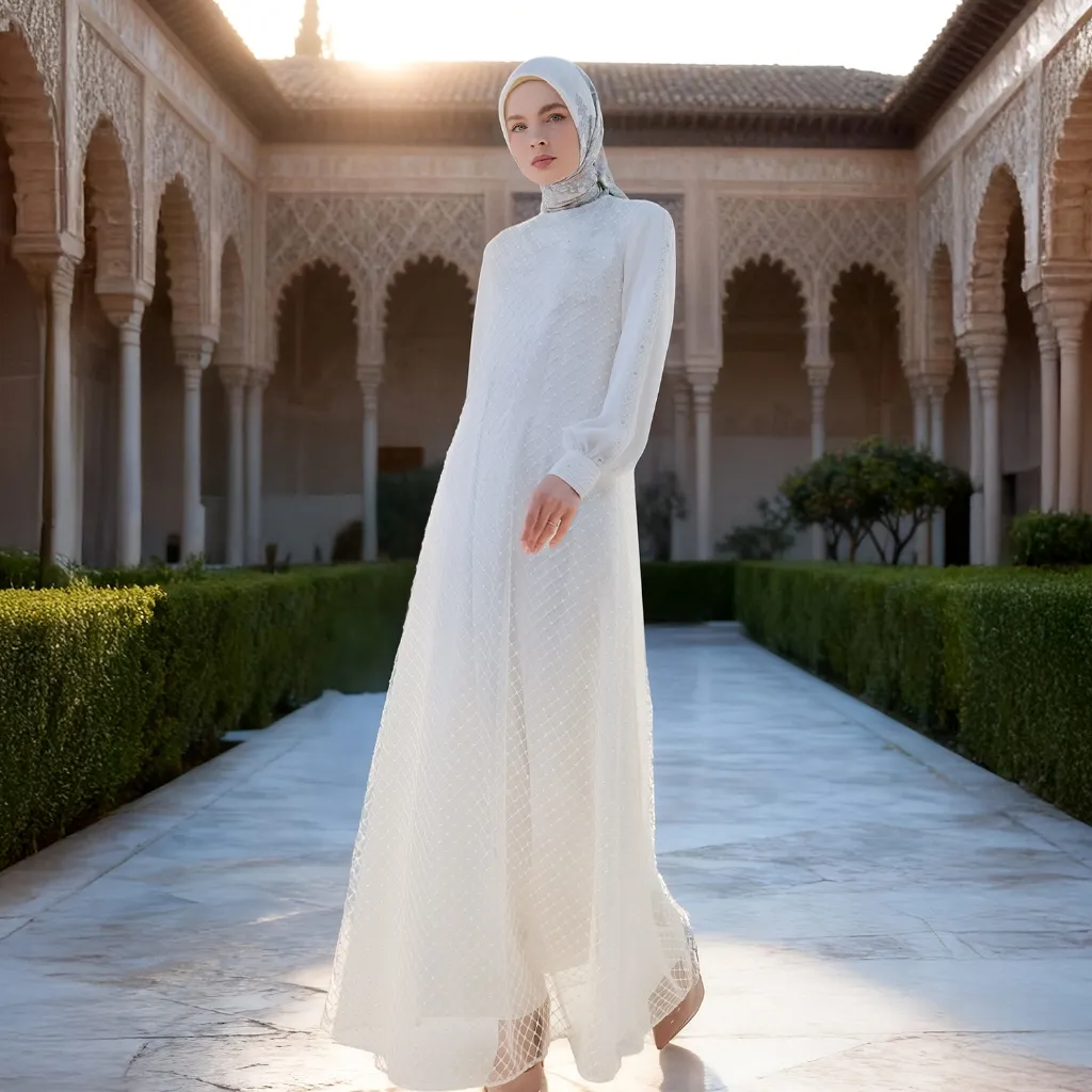 MANDJHA Ivoryn Dress Raya By IVAN GUNAWAN - Busana Muslim Modest ORIGINAL