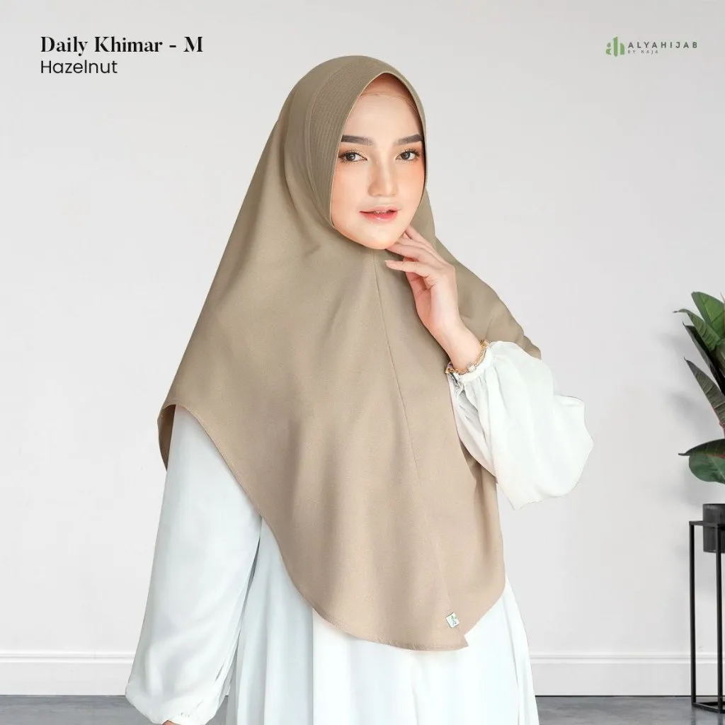 ALYAHIJAB - Daily Khimar Soft Pad (Size S, M, dan L) | Khimar Anggun | Tampil Stylish & Elegan