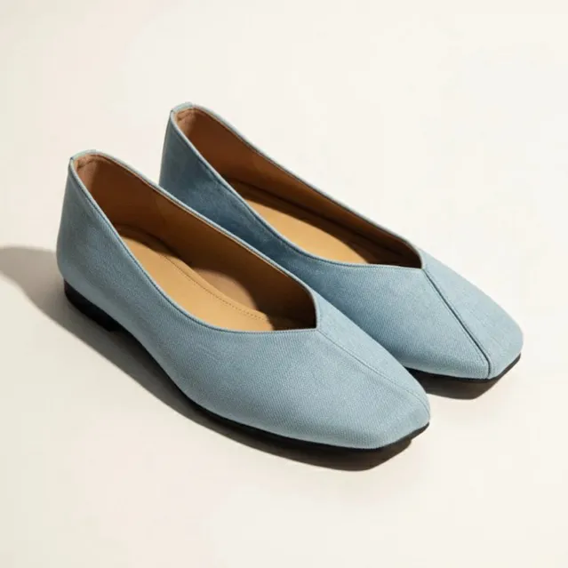 Tarompah Selena Skyblue Flatshoes Wanita
