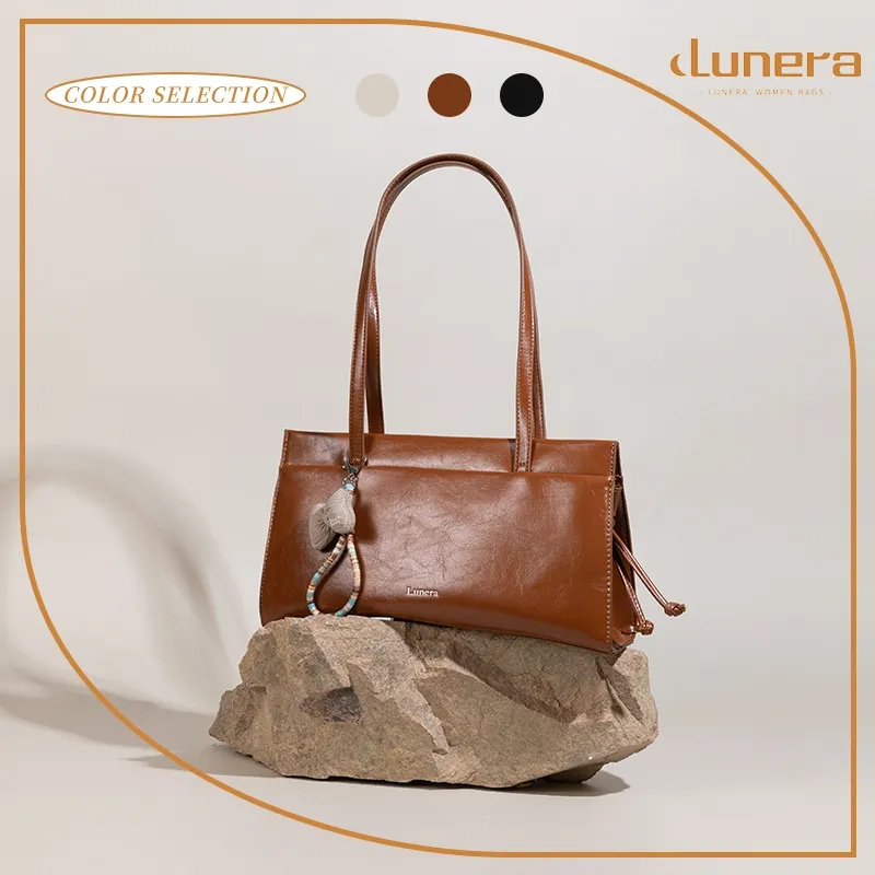 LUNERA Tas Wanita Estelle Bag HandBag ShoulderBag Anggun Elegan Berkapasitas Besar Vintage Mewah