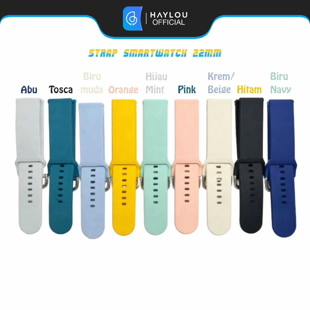 STRAP SMARTWATCH 22mm strap 20mm UNIVERSAL STRAP JAM TANGAN SILICONE