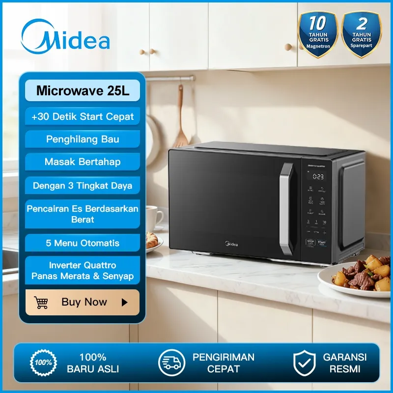 Midea 25L Microwave Oven Low Watt 450w MMO25PXA-EMPCGR