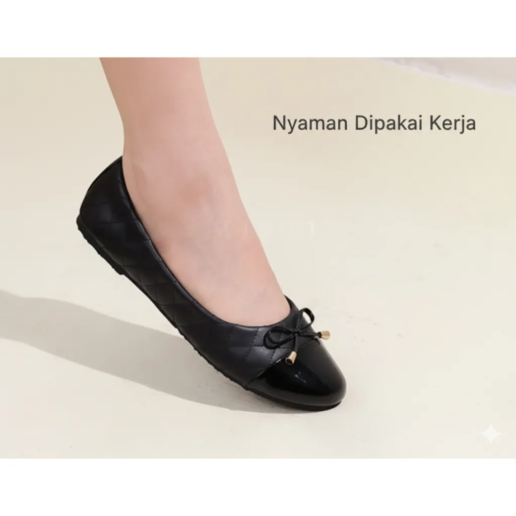 WINOD Tyra Sepatu Kerja Wanita Flatshoes Nyaman Korean Style Anti Pegal