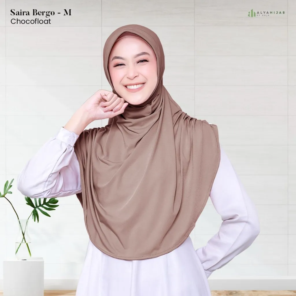 ALYAHIJAB - Saira Bergo Size M | Bergo Instan Modis | Jersey | Solusi Hijab Praktis Sehari-hari