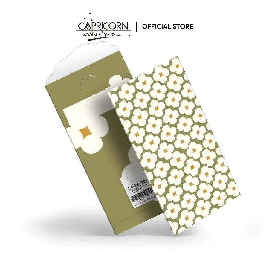 Capricorn Design  Amplop Nikah Pernikahan Wedding Envelope Flowers Pattern isi 5 – AMPEF 048