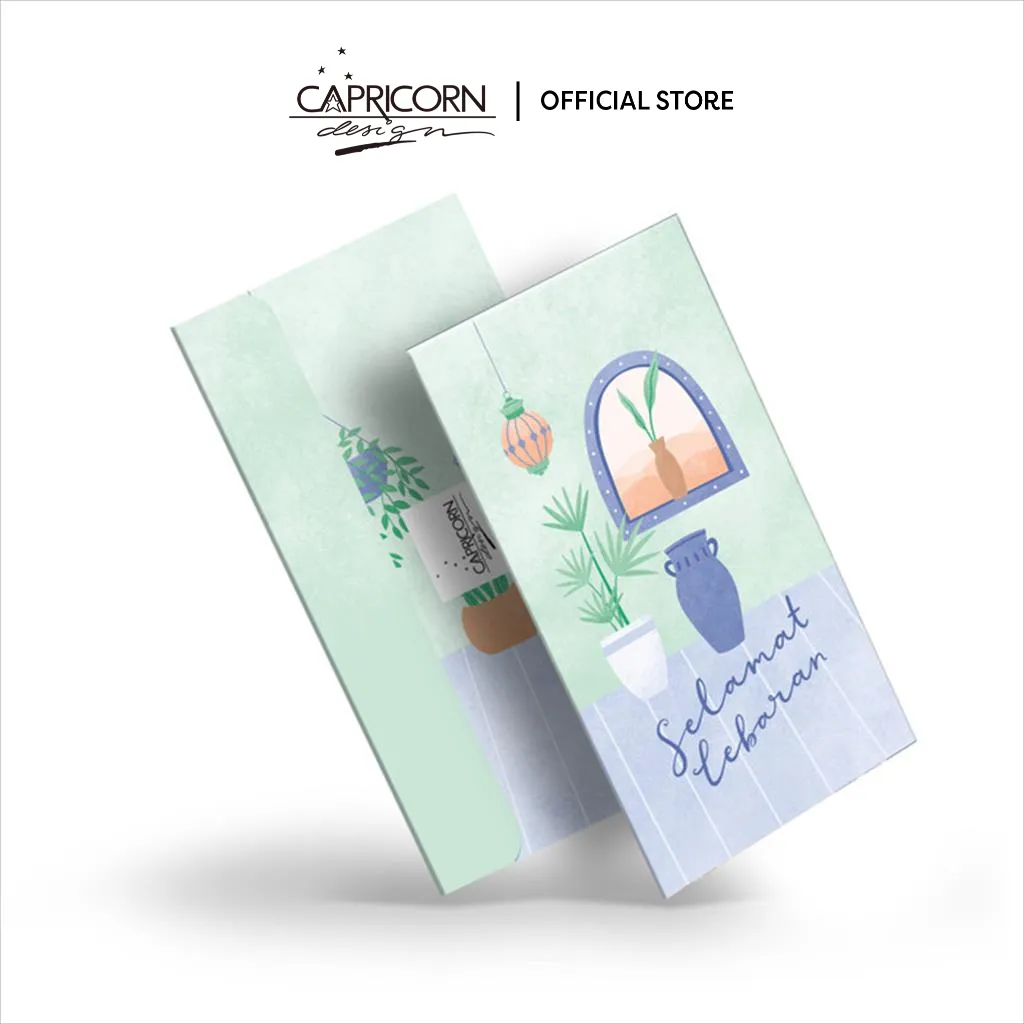Capricorn Design Amplop Idul Fitri Aesthetic Isi 5 | Angpao Lebaran Premium & Modern - AMPFB 176