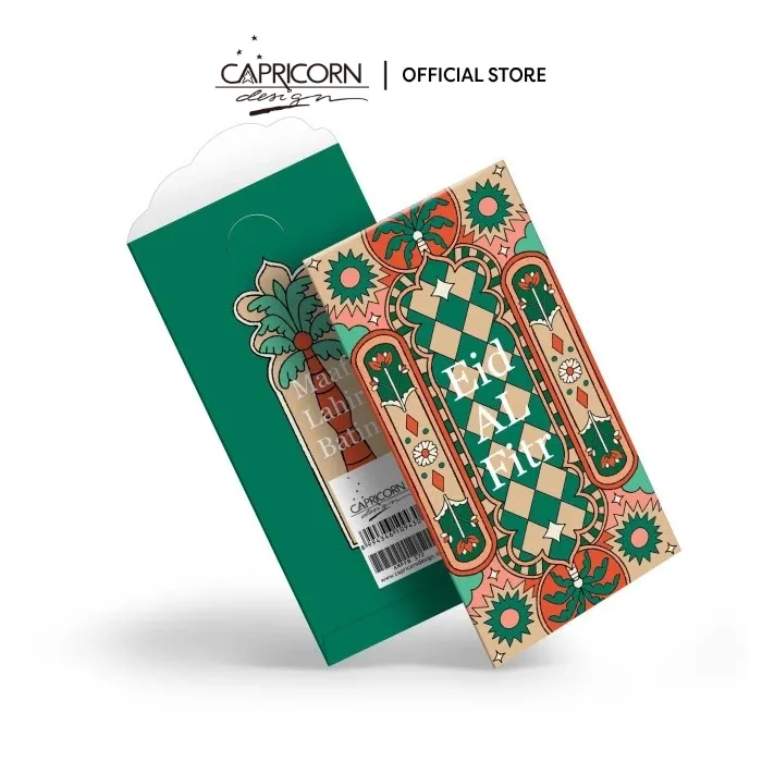 Capricorn Design Amplop Idul Fitri Arsitektur Klasik Isi 5 | Angpau Lebaran Eksklusif Aesthetic Diamond Pattern - AMPFB 372