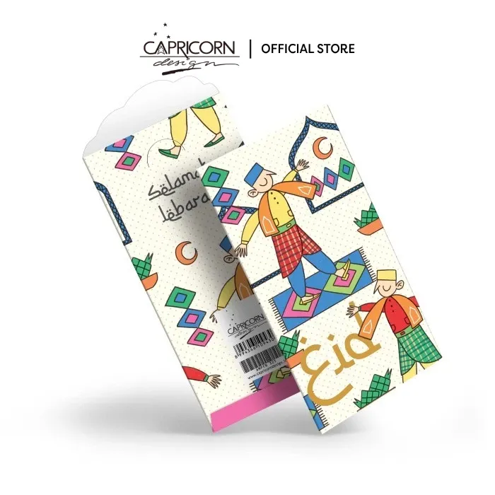 Capricorn Design Amplop Lebaran Motif Ceria & Full Color | Amplop Idul Fitri Isi 5 Premium - AMPFB 325