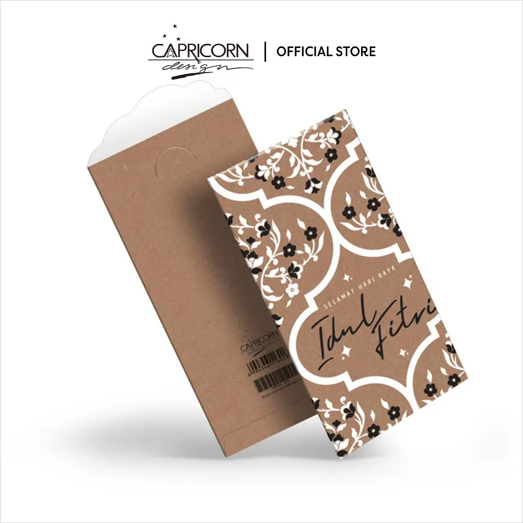 Capricorn Design Amplop Lebaran Elegan Isi 5 | Angpao Idul Fitri Floral Mewah - AMPFK 031