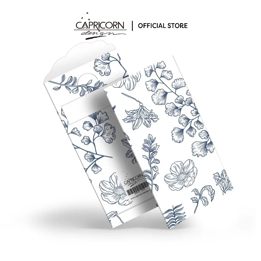 Capricorn Design Amplop Nikah Mewah Isi 5 | Angpau  Pernikahan Aesthetic Money Envelope Floral Navy Elegant & Minimalist – AMPEF 033