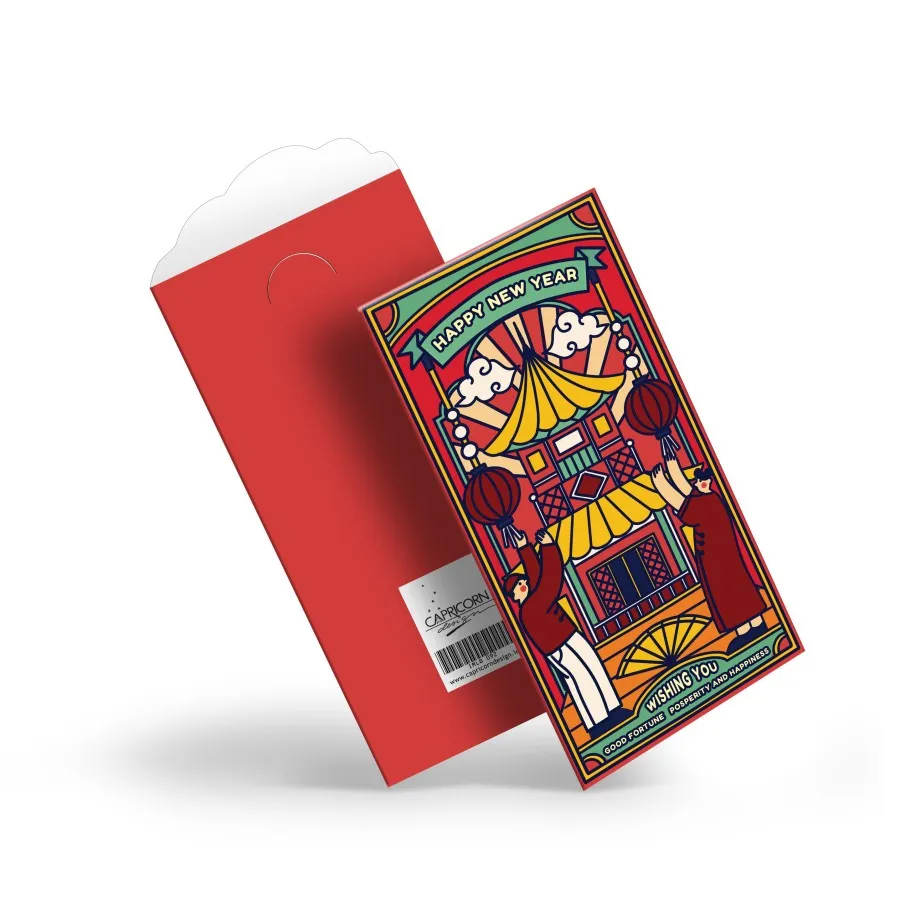 Capricorn Design Angpao Imlek Premium Isi 5 | Amplop Chinese New Year Aesthetic & Menarik – IMLB 092