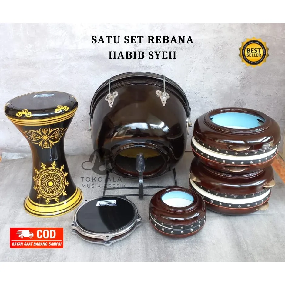 Satu Set Alat Musik Rebana Hadroh Banjari harga Terjangkau Kualitas Super