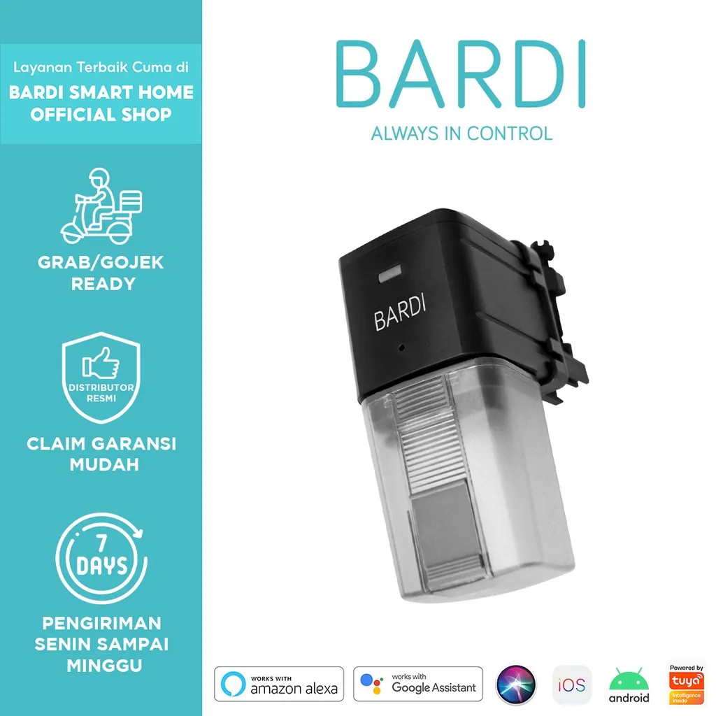 BARDI WiFi Smart Fish Feeder - Black IoT Home Automation (Wifi)