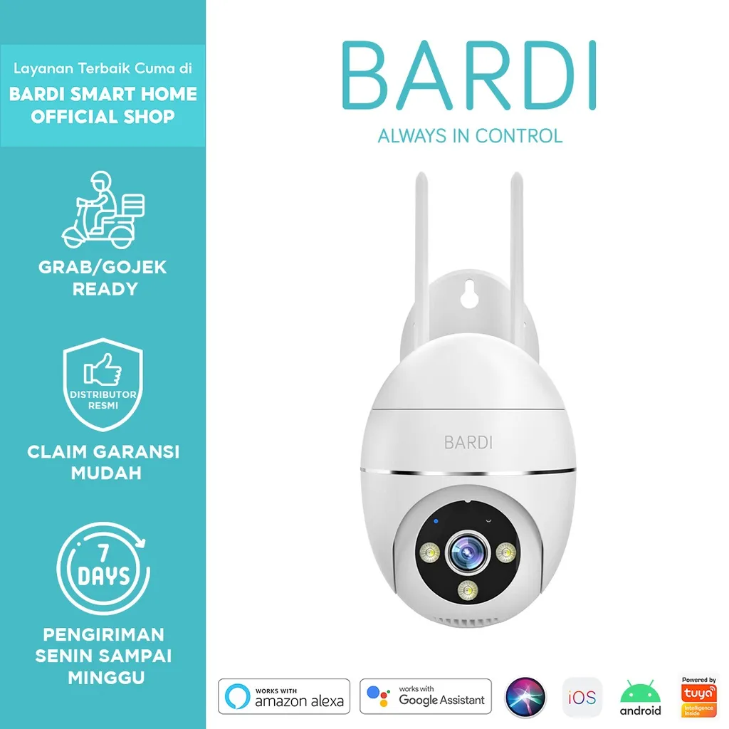 BARDI Smart IP Camera Outdoor PTZ ( Lite Version ) + Micro SD