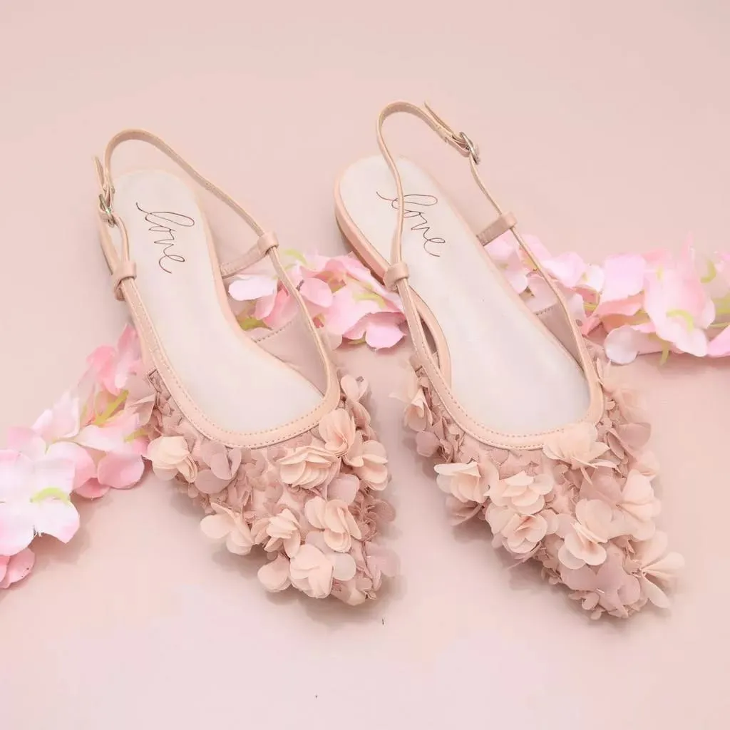 [2.2 Ramadan Fashion Sale] - Sandal Flat Flower CK 1914-1