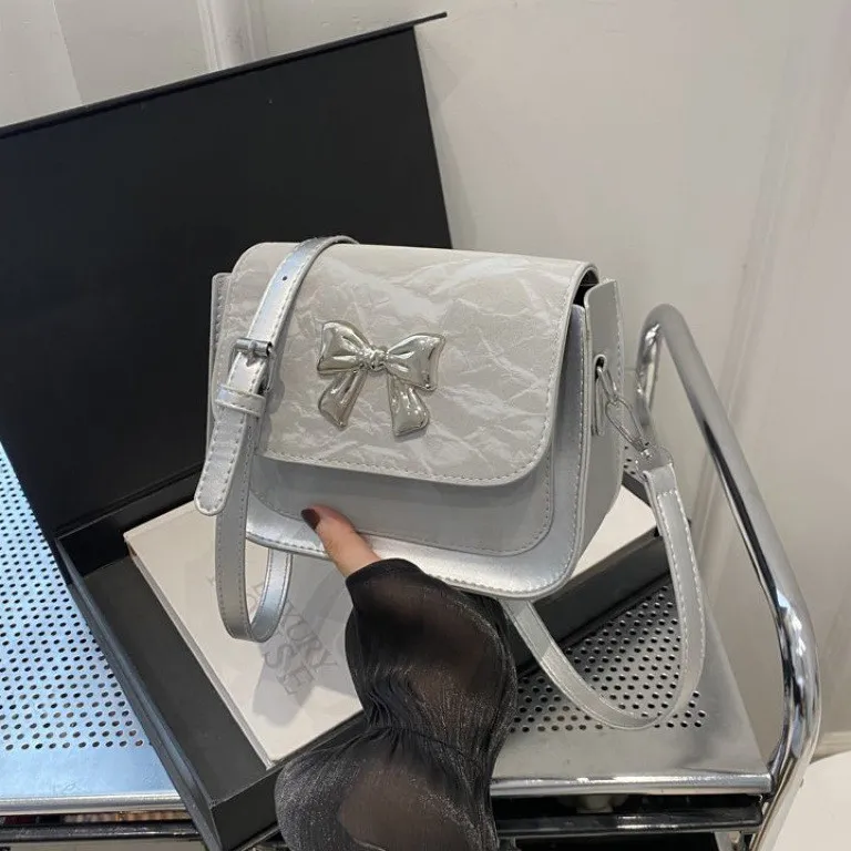 [ READY ] Tas Selempang Wanita Korean Style Lucu Modern Sling Bag Dasi Kupu-Kupu Novelty