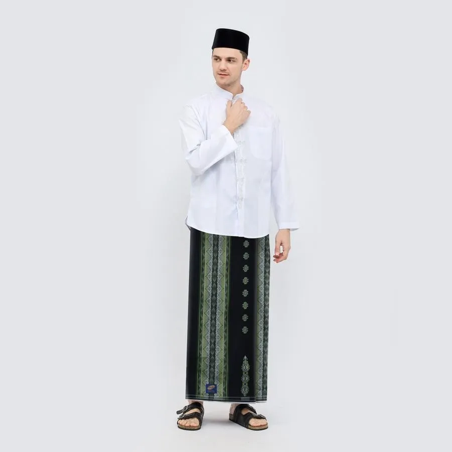 Sarung ATLAS Universal 690 Jacquard Songket Black Series