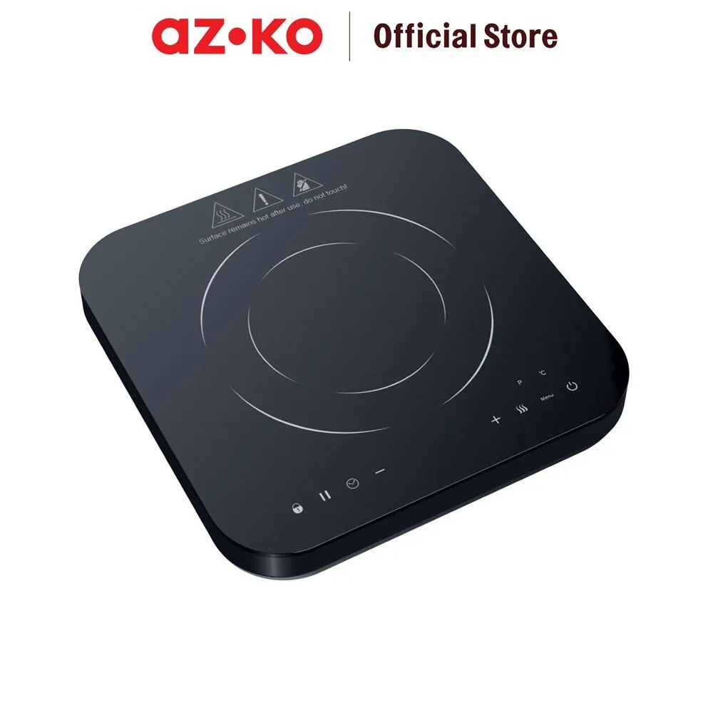 AZKO Kris Kompor Listrik Square 100-1000 watt - Hitam Induction Stove Kompor 1 Tungku Perlengkapan Dapur Alat Masak