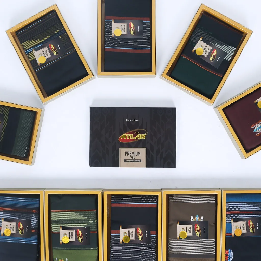 Grosir 10 Pcs Sarung ATLAS Premium 780 Songket Gunung