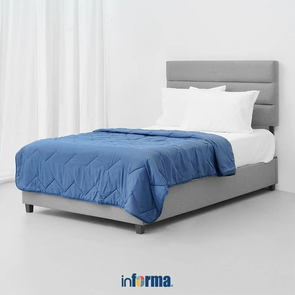 Informa Bed Cover Marshmallow 150x200 Selimut Tebal Bedcover Selimut Kasur Comforter Selimut Tidur Pelapis Kasur Penutup Tempat Tidur Seprai Seperai