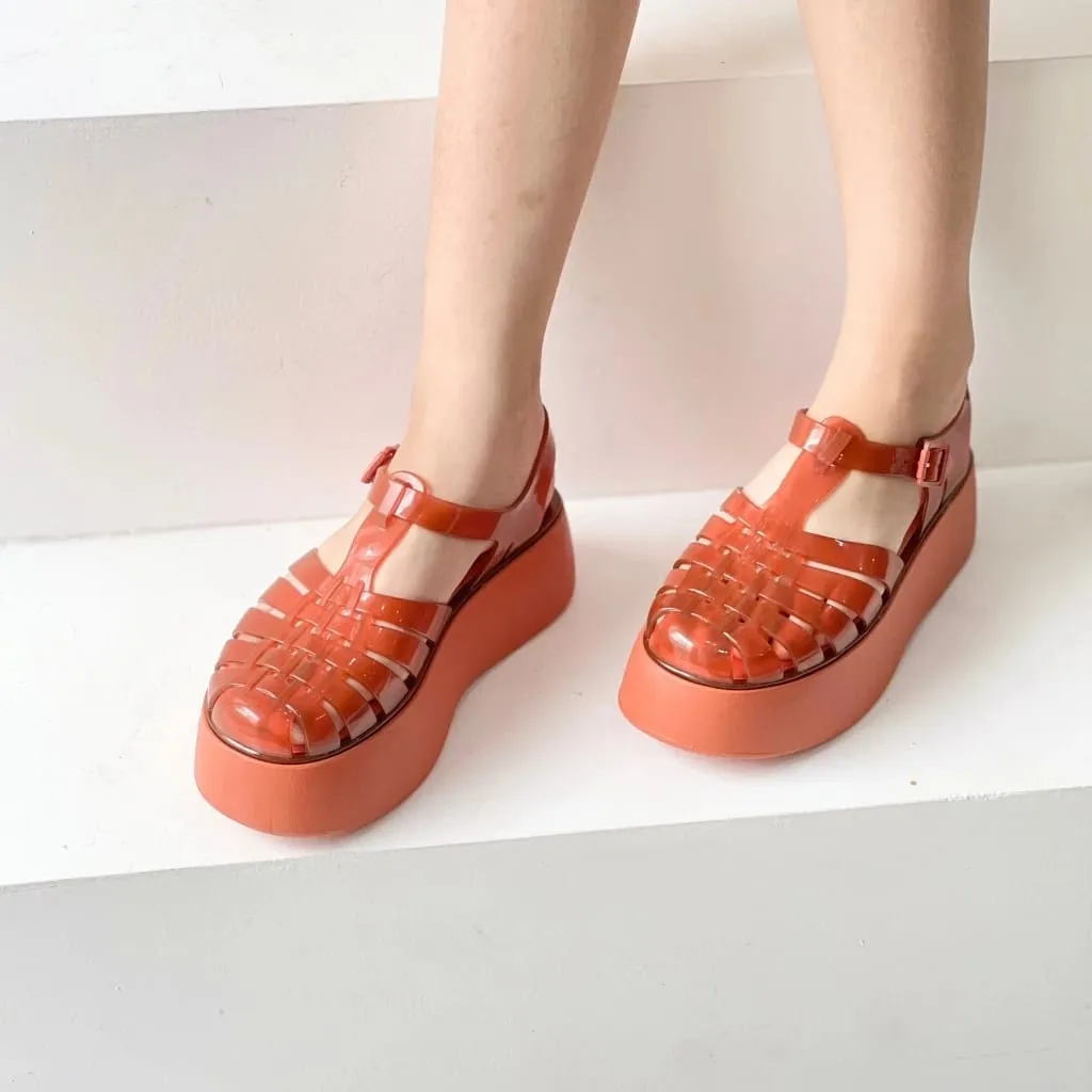 [2.2 Ramadan Fashion Sale] - Sepatu Wanita Wedges Melissa Karet Jelly Import A1R02 - Sweet Stuff Official