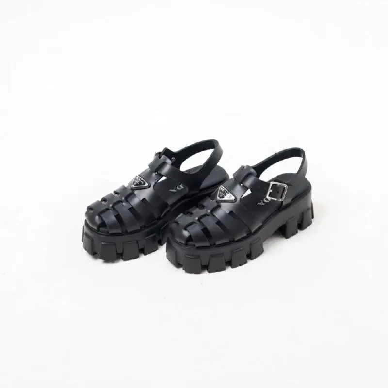 [2.2 Ramadan Fashion Sale] - Platform Pr4d4 Sepatu Sandal 60398-1 - 5cm