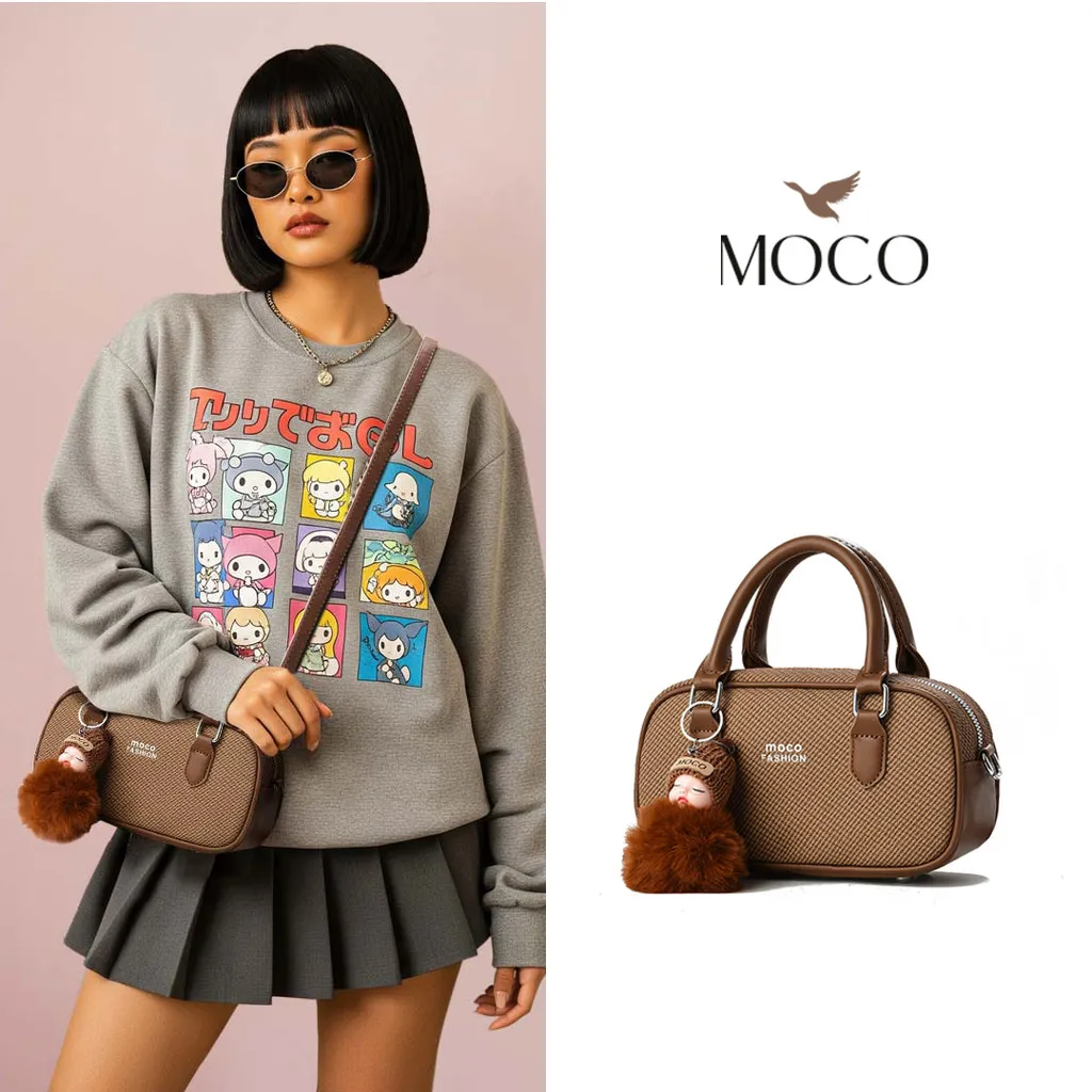 MOCO OFFICIAL - Callista Bag Fashion Tas Top Handle Wanita Kulit Polos Tas Jinjing Terbaru A188