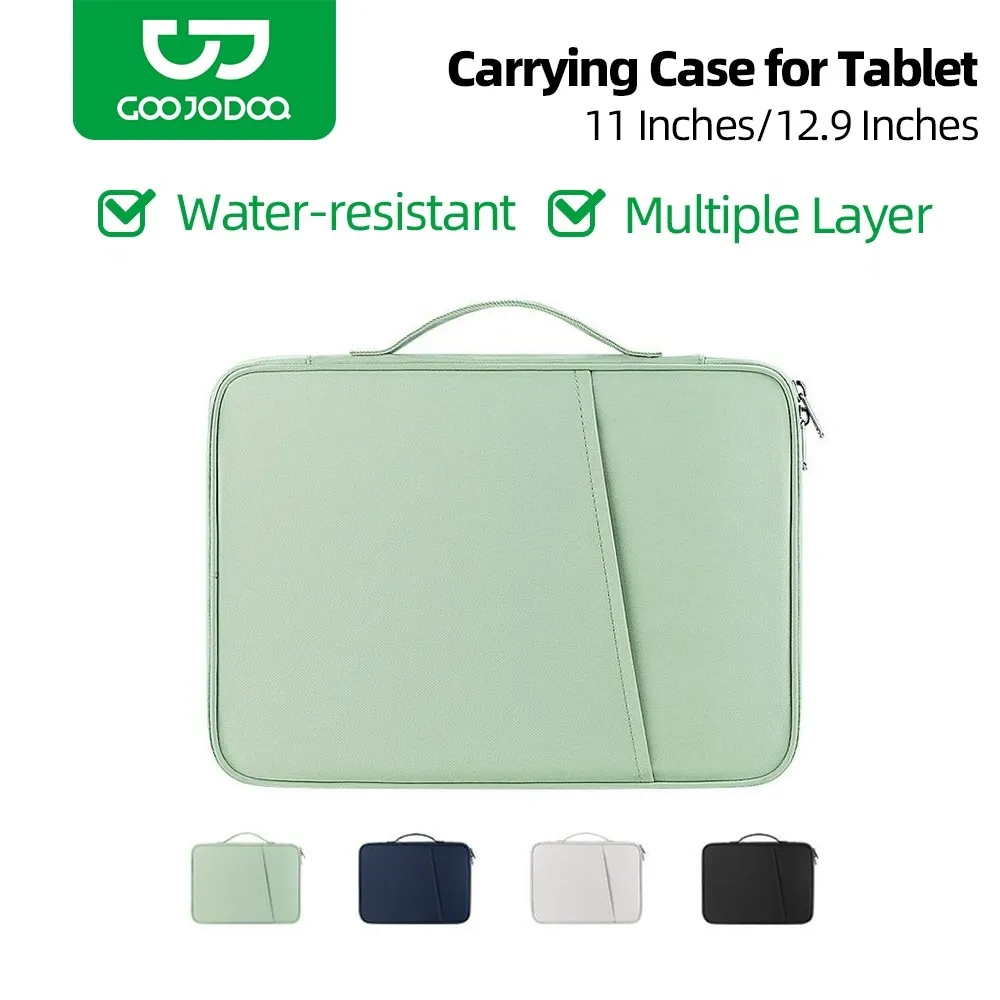 Goojodoq iPad bag tablet bag computer bag liner bag portable storage bag Waterproof for 11 13inch IPAD suitable for business office and travel