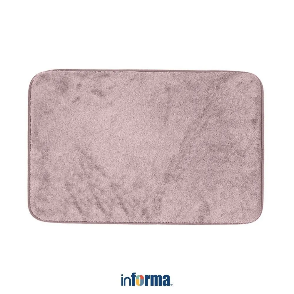 Informa 40X60 Cm Set 2 Pcs Gavin Keset Kamar Mandi Microfiber Bathmat Kain Lap Kaki Toilet Bathroom Door Mat Alas Lantai