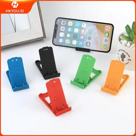 Mini Adjustable Mobile Phone Ponsel Tablet Stand Smartphone Holder Super Mini Simple Praktis