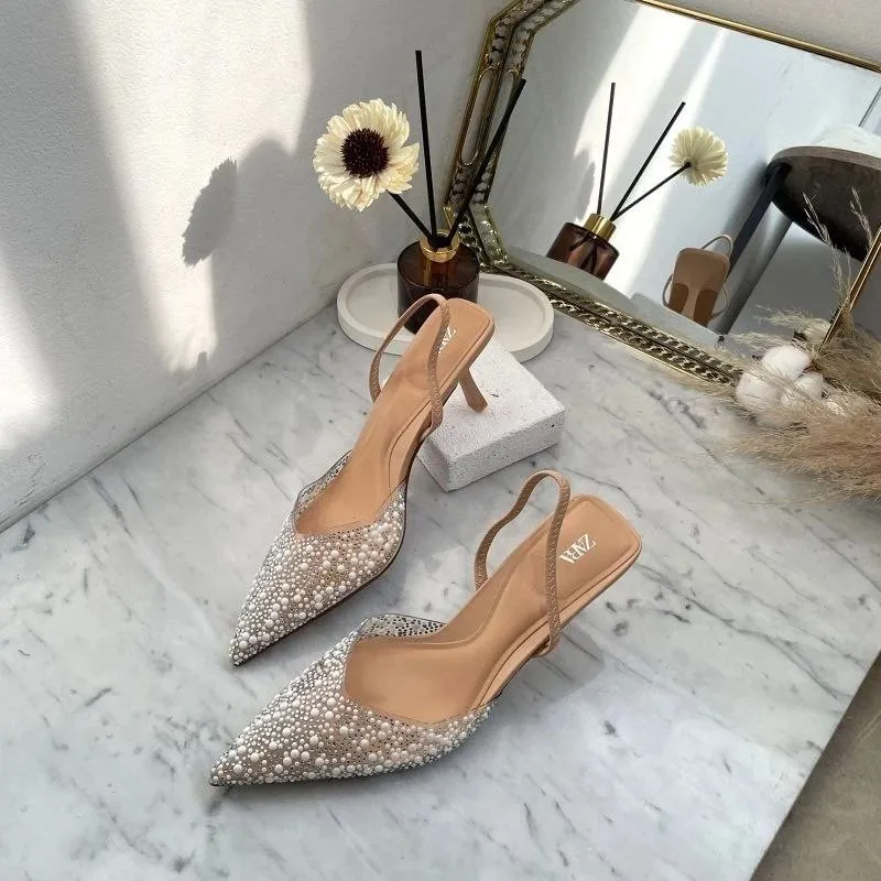 [2.2 Ramadan Fashion Sale] - Zara Heels Wanita Permata 7935 - 5cm