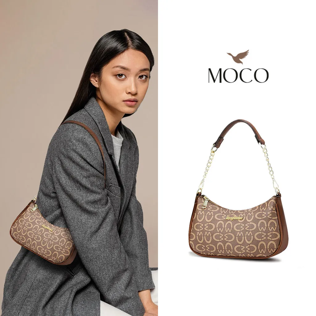 MOCO OFFICIAL - Fashion Tas Bahu Selempang Wanita Motif Tulip Shoulder Bag Aesthetic Murah 5188
