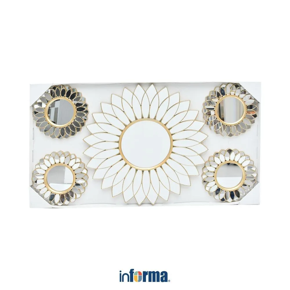 Informa Hiasan Dinding Set 5 Pcs Km35 - Gold Wall Art Decoration Dekorasi Dinding Rumah Cafe Restoran Hotel Pajangan Tembok Serbaguna Aesthetic