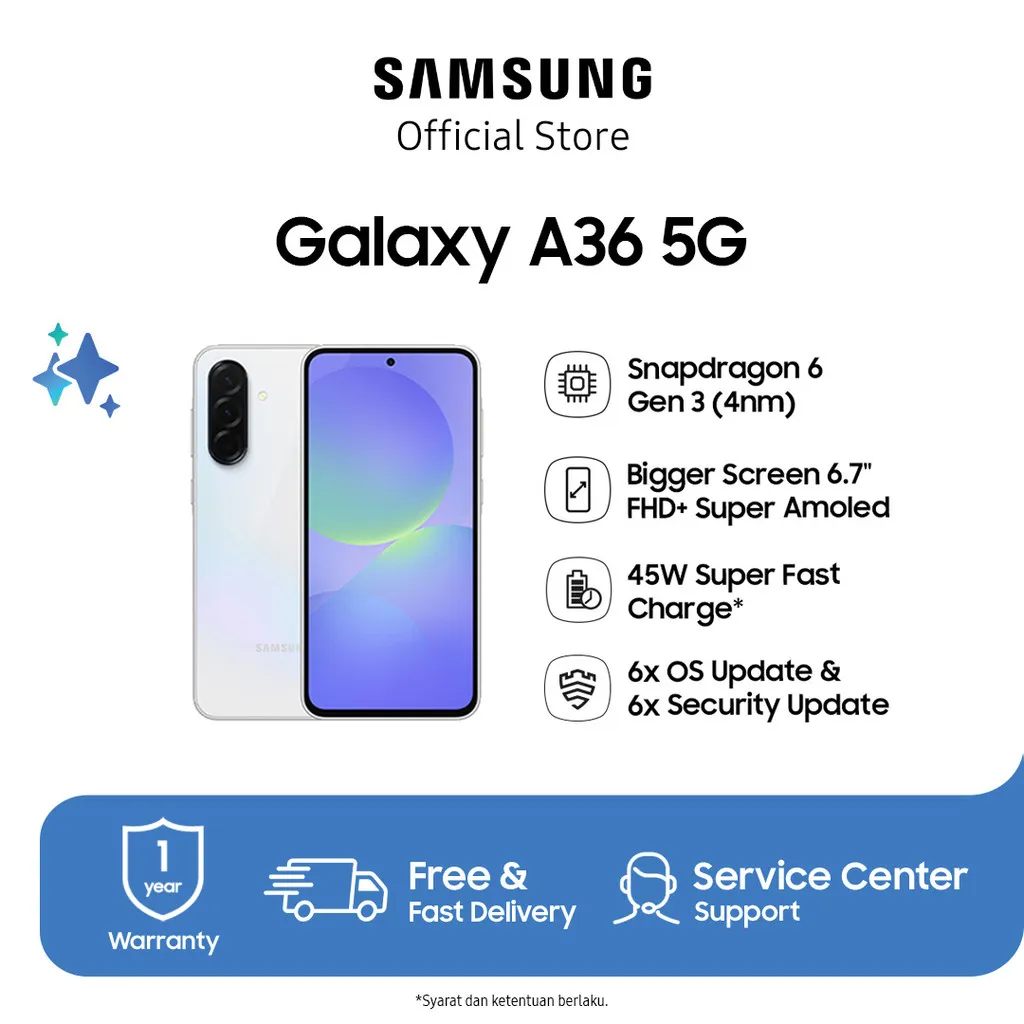 Samsung Galaxy A36 5G 8/256GB - Awesome White