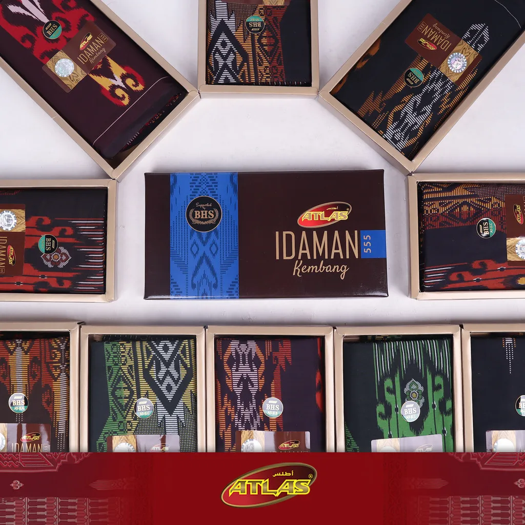 Grosir 10 Pcs Sarung ATLAS Idaman 555 Kembang