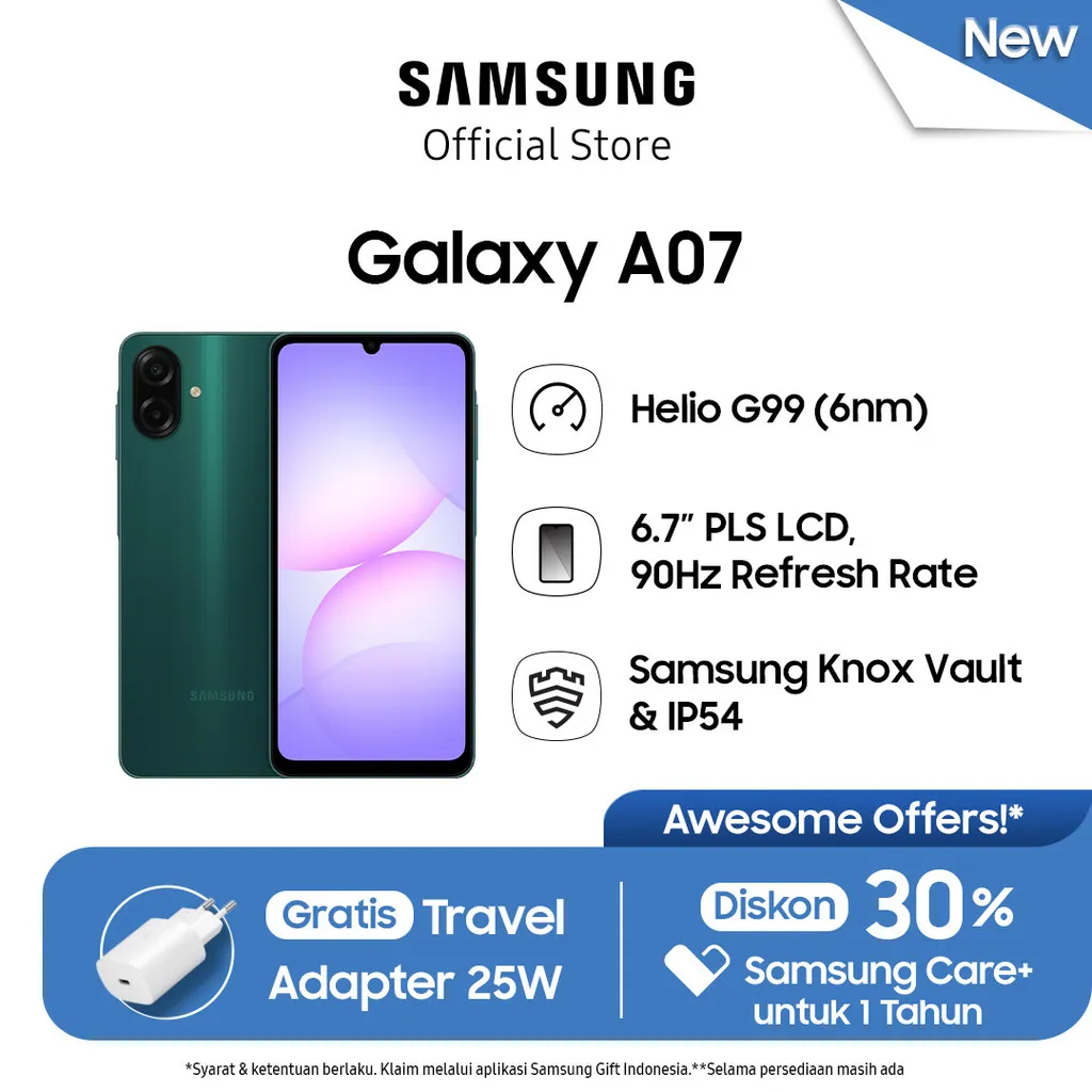 Samsung Galaxy A07 4/128GB - Green