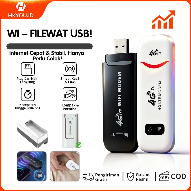 USB WiFi portabel 4G Mendukung 10 perangkat dengan kartu SIM dapat diganti dengan bebas internet nirkabel portabel router SIM USB